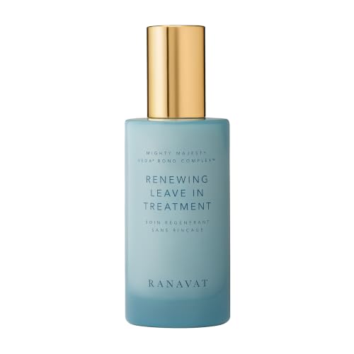RANAVAT Mighty Majesty Leave In Hair Treatment - Moisturizing Cream & Heat Protectant for Styling & Strengthening - Made with a Veda Bond Strengthening Complex, Ma