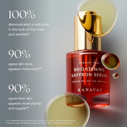 RANAVAT Radiant Ritual Saffron Duo - Brightening Saffron Serum & Mini Brightening Saffron Essence - Hydrating Glow Treatment for Uneven Tone & Luminous Skin