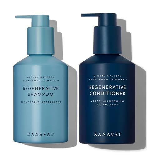 RANAVAT Regenerative Veda Bond Hair Shampoo & Conditioner Duo - Ayurvedic Haircare for Bond Repair, Hair Volume, Breakage Repair & Scalp Health - 2 Pieces