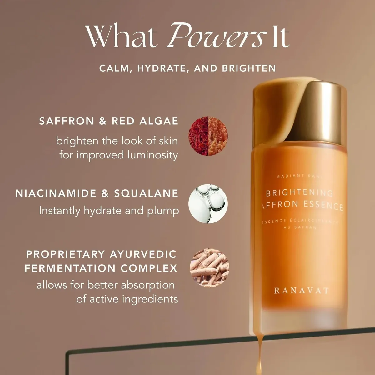 Radiant Rani Brightening Saffron Facial Essence - Hydrating Milk Toner