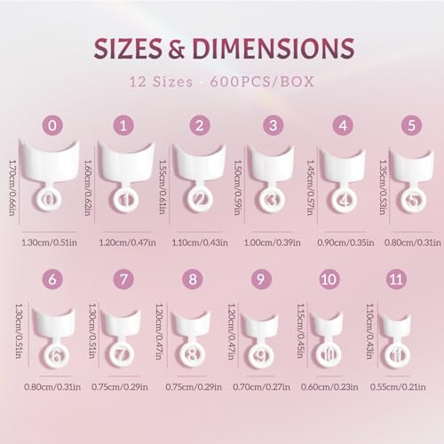 White Short French Style False Nails Half Cover Tips
