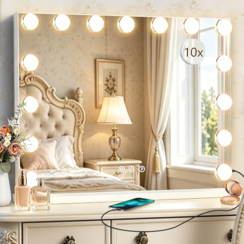 Hollywood Vanity Mirror with Lights 23 x 18 15 Dimmable Bulbs