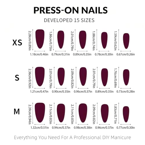Polka Dot Press on Nails Medium Almond Nails Press on with Pink Blue Ombre Design Glossy F