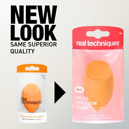 Real Techniques Miracle Complexion Sponge, 4 Pack, M