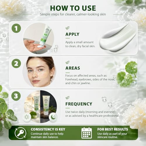 Seborrheic Dermatitis Face Cream: Steroid-Free Formula for Mild Psoriasis – Soothes Rednes