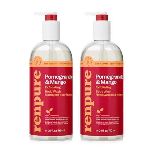 Pomegranate and Mango Exfoliating Body Wash, 2-Pack