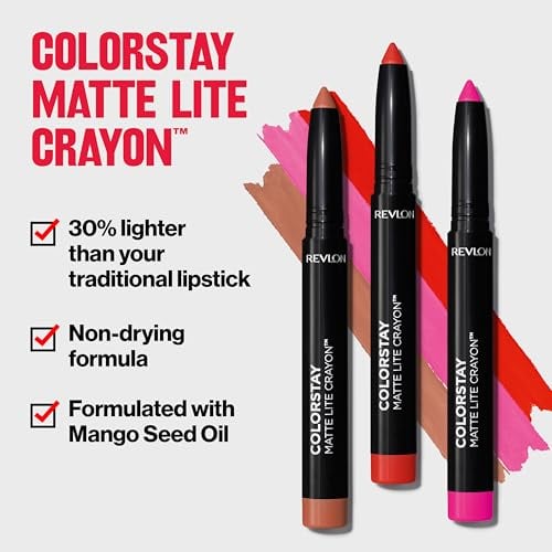 ColorStay Matte Lite Lipstick Crayon, 010 Air Kiss, 0.049 oz
