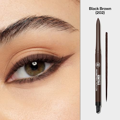 ColorStay Pencil Waterproof Eyeliner, 202 Black Brown, 0.01 oz
