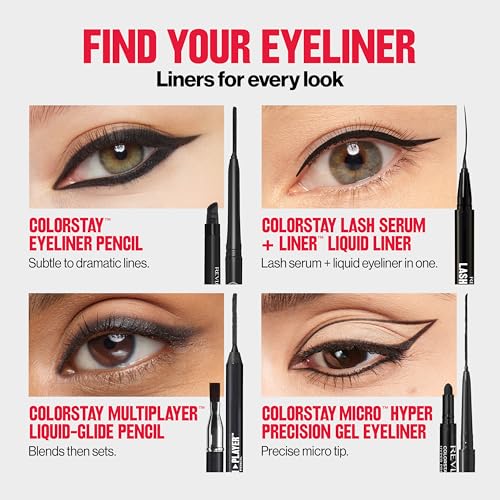 ColorStay Pencil Waterproof Eyeliner, 202 Black Brown, 0.01 oz