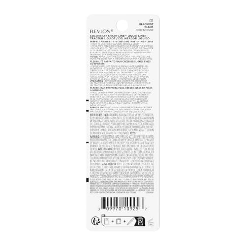 ColorStay Sharp Line Liquid Eyeliner, Blackest Black, 0.04 fl oz
