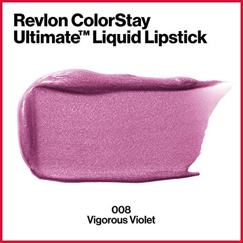ColorStay Ultimate Liquid Lipstick, Longwear Rich Lip Colors, Wears for Up to 24 Hours, Satin Finish, 080 Vigorous Violet, 0.1 fl oz