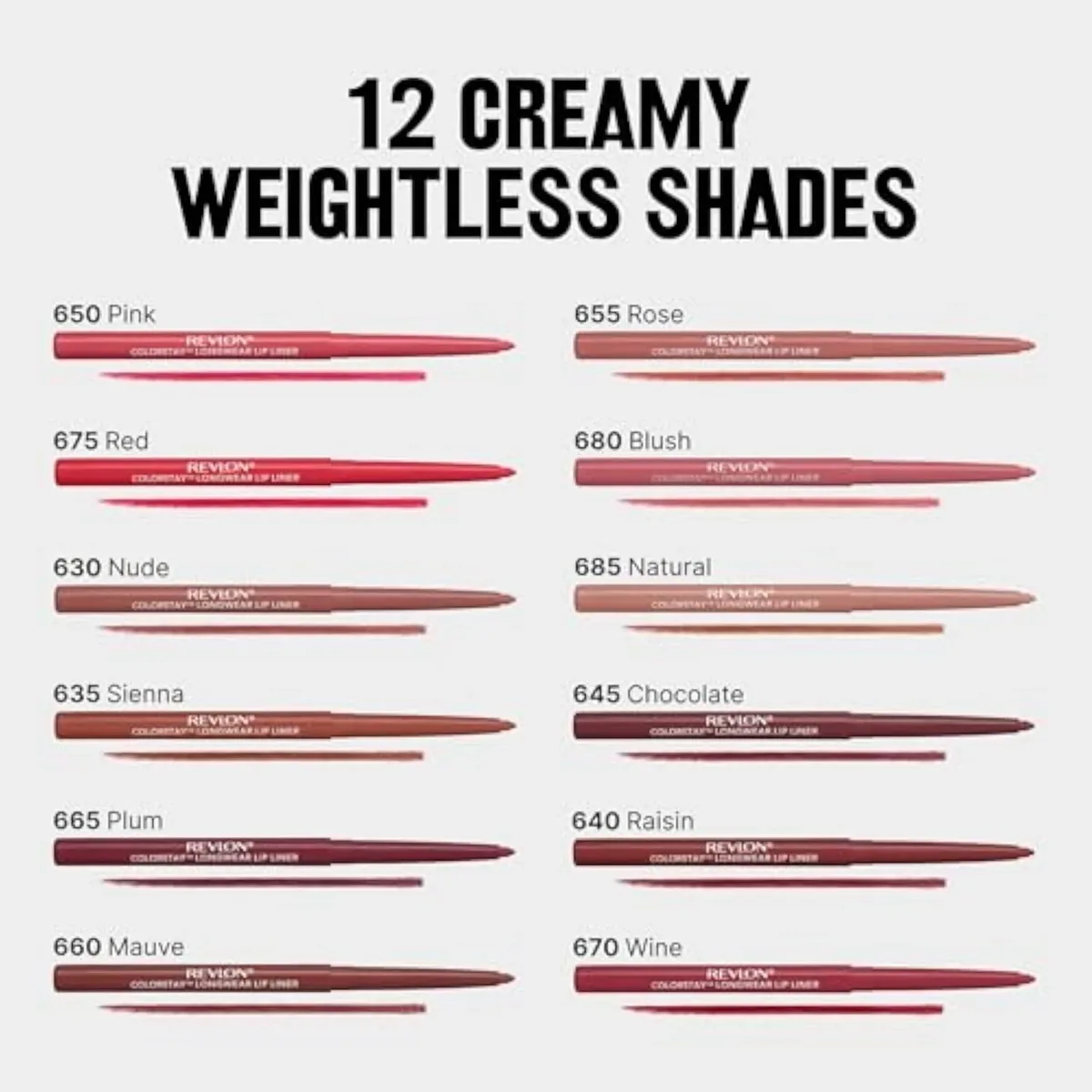 ColorStay Longwear Lip Liner, 655 Rose, 0.01 oz