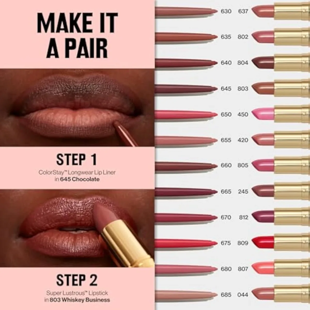 ColorStay Longwear Lip Liner, 655 Rose, 0.01 oz