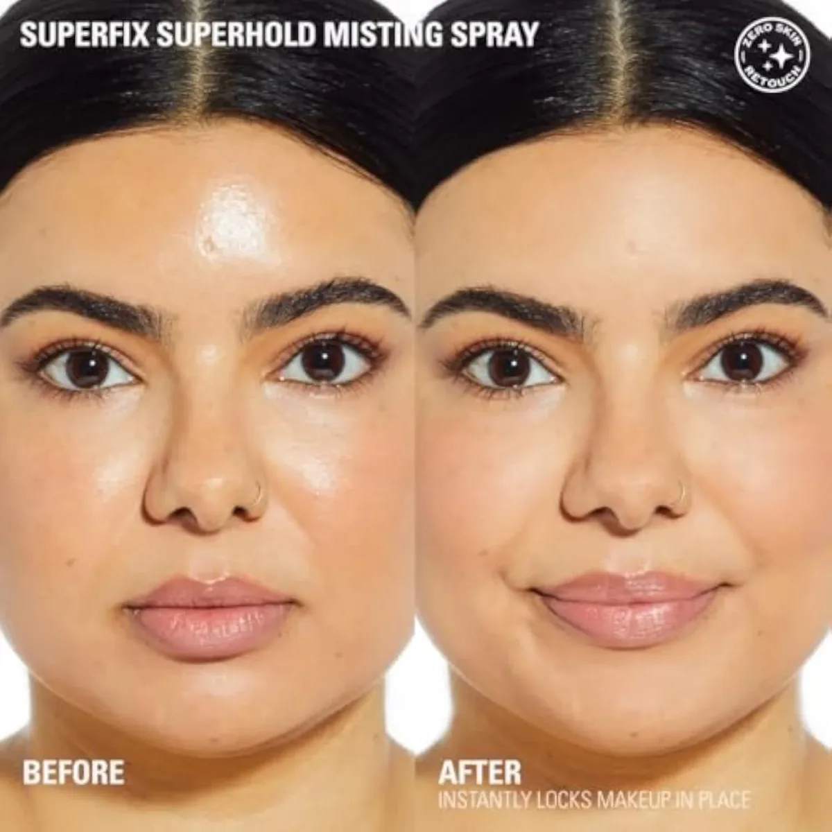 , Superfix Misting Makeup Setting Spray, Ultra Matte & Shine-Free Finish, Long-Lasting Wear, Infused with Vitamin E, 5 fl oz