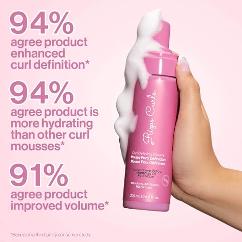 Curl Defining Mousse – Lightweight Foam for Volume & Hydration – Shine & Definition for Ev