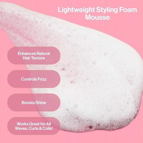 Curl Defining Mousse – Lightweight Foam for Volume & Hydration – Shine & Definition for Ev