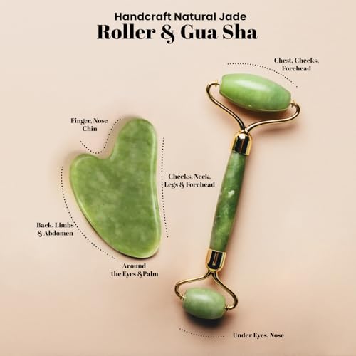 Jade Roller and Gua Sha Set