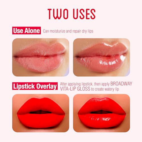 Broadway Vita-Lip Clear Lip Gloss 6pcs (Cherry)