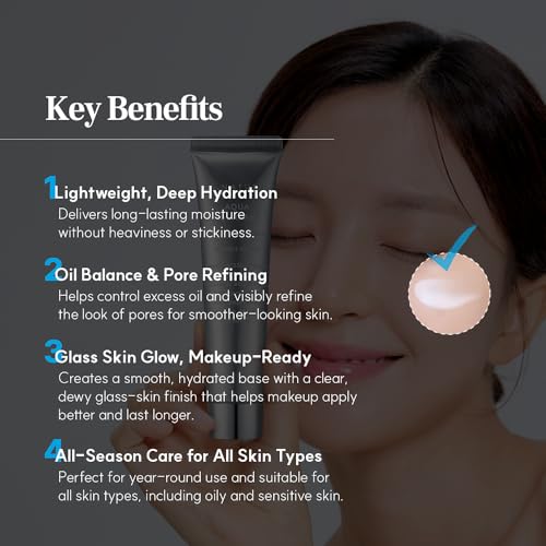 Pore Refining Moisturizer for Dry & Sensitive Skin – Squalane Hydrating Face Cream