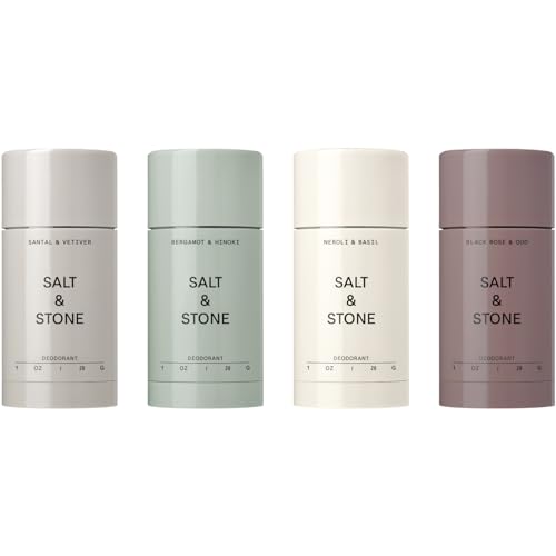 Aluminum-Free Deodorant Women & Men Travel Size Set 1 oz (4)