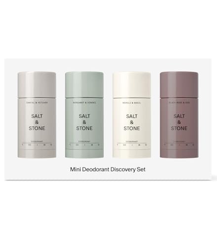Aluminum-Free Deodorant Women & Men Travel Size Set 1 oz (4)