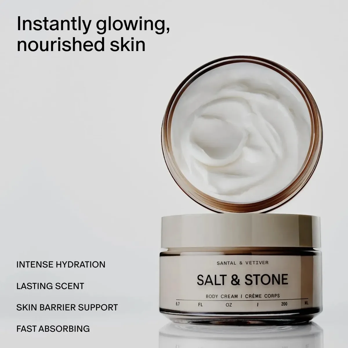 Body Cream – Saffron & Cedar with Seaweed Extracts, Spirulina & Squalane