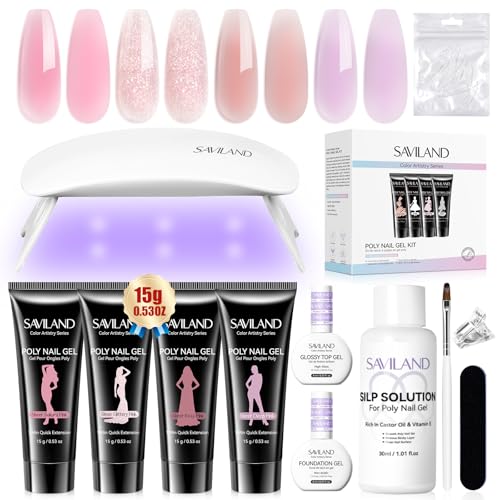 Hema-Free Poly Gel Nail Kit for Starter Nail Extension DIY