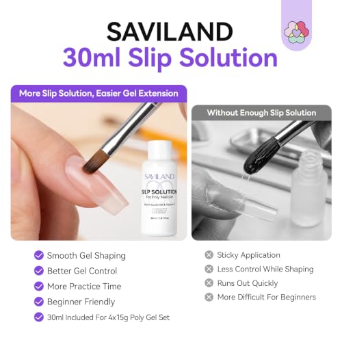 Hema-Free Poly Gel Nail Kit for Starter Nail Extension DIY