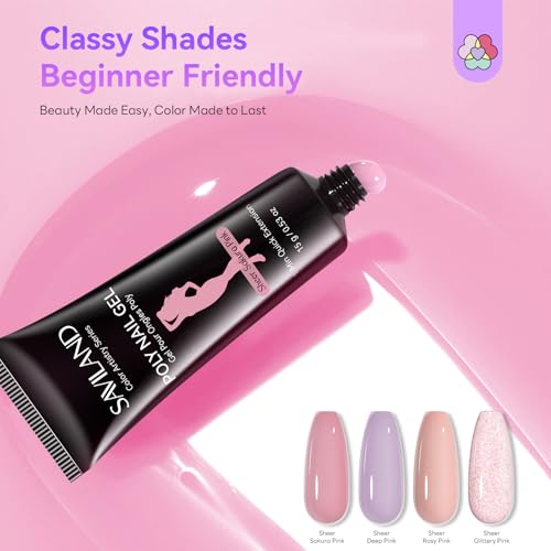 Hema-Free Poly Gel Nail Kit for Starter Nail Extension DIY