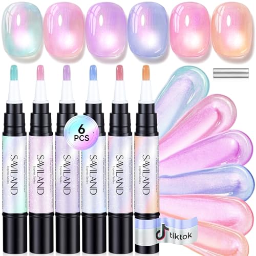 one step cat eye gel polish pens 6 colors