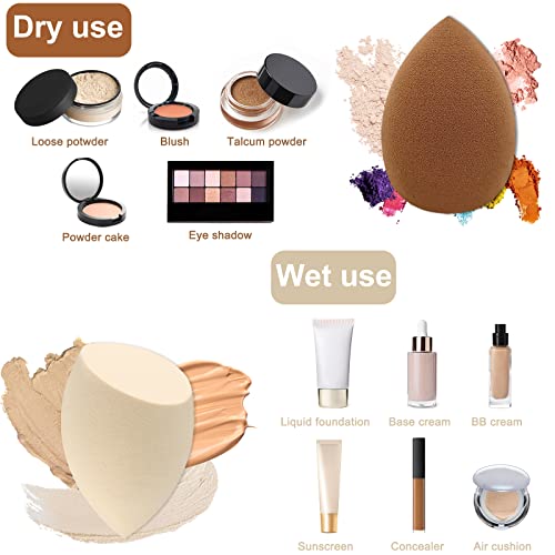 12 Pieces Professional Makeup Sponge Set,Latex Free