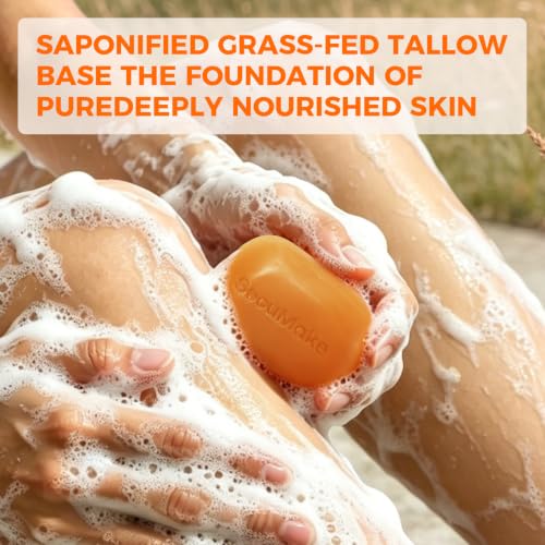 Beef Tallow Soap Bar, 2 Pack, 3.7 oz Each