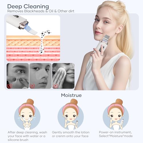 Face Scrubber Exfoliator Skin Scrubber Face Spatula 4 Modes