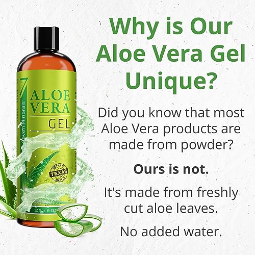 Aloe Vera Gel with Freshly Cut Pure Organic Aloe