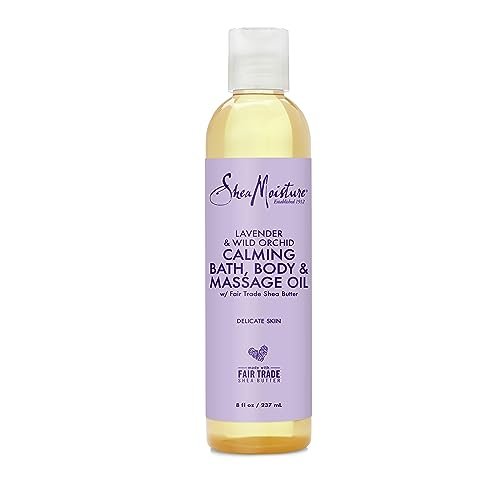 Bath, Body and Massage Oil Lavender Wild Orchid Calming Moisturizer