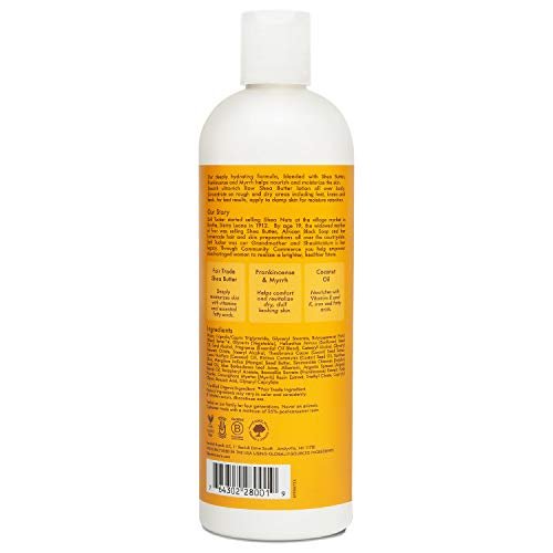 Hydrating Body Lotion for Dry Skin Raw Shea Butter Paraben Free