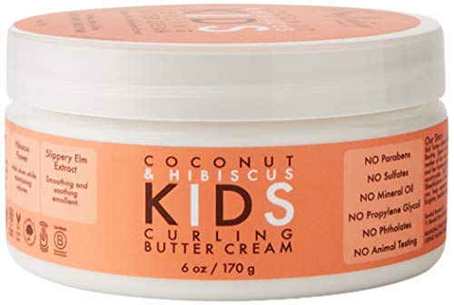 SheaMoisture Kids Curl Cream for Curl Definition, Coconut & Hibiscus Styling Cream to Moisturize & Detangle, 6 oz