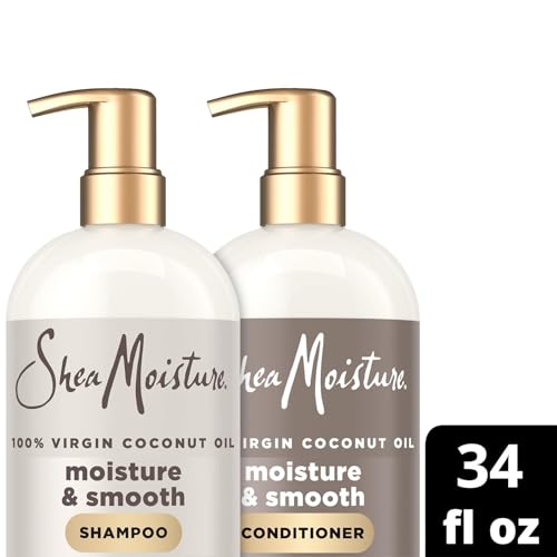 Shampoo & Conditioner Set, Moisture & Smooth, 34 Oz Ea