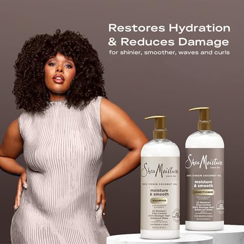 Shampoo & Conditioner Set, Moisture & Smooth, 34 Oz Ea