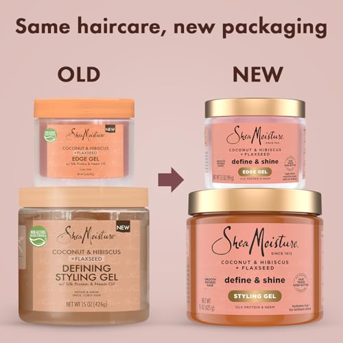 Strong Hold Styling Gel + Fortifying Edge Gel – New Jamaican Black Castor Oil + Flaxseed Formulas for Chemically Processed, Heat-Styled Hair