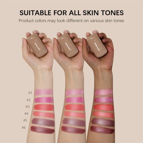 Cream Blush stick, Natural-Looking Matte Finish Makeup Blush stick, Hydrating Long Lasting