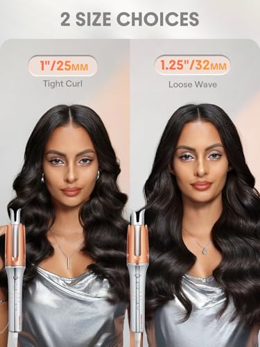 Automatic Curling Iron 1.25 Inch 3 Temperatures 2-Way Rotation