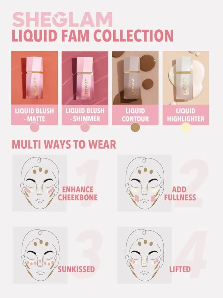 Glow Bloom Liquid Waterproof Highlighter Long Lasting Cream Highlighter with Shimmer Dewy Finish - Vanilla Frost