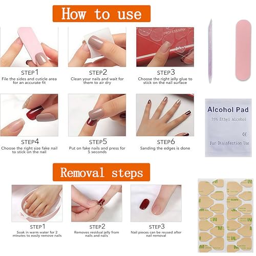 Rose Purple Chrome Press on Nails SHIQIXIANNV Medium Square Fake Nails Metallic Mirror Fal