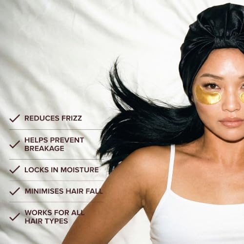 Silk Hair Wrap Bonnet for Women : Single-Lined The Eva