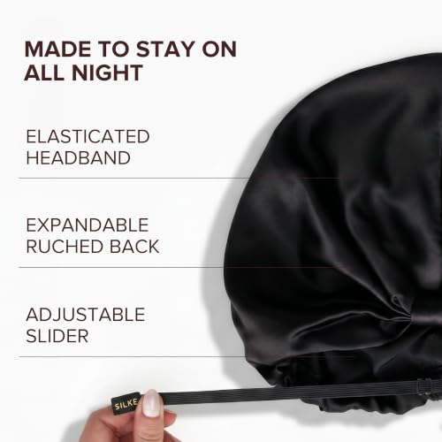Silk Hair Wrap Bonnet for Women : Single-Lined The Eva