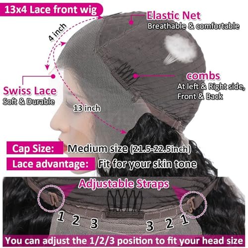 Purple Highlight Lace Front Wig