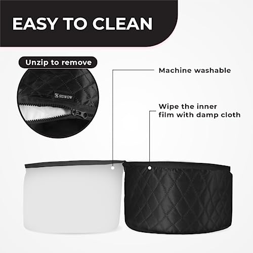 Hair Steamer for Natural Hair 10-Level Heat Cap Deep Conditioning