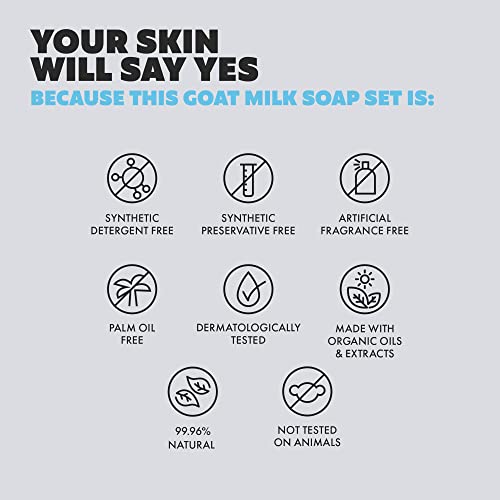 Goat Milk Soap Bar Set (Pack of 8)