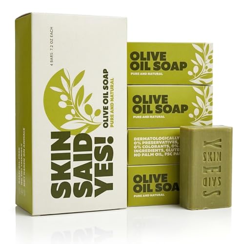 Pure Olive Oil Soap Bar 4 Pack
